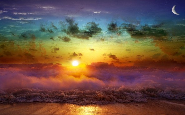 Beach-Rainbow-Art